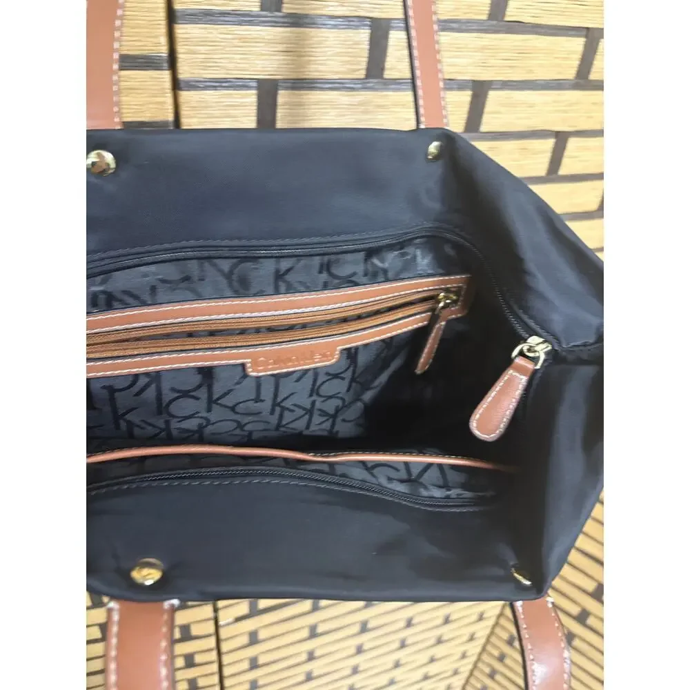 Calvin Klein Black And‎ Brown Tote Bag